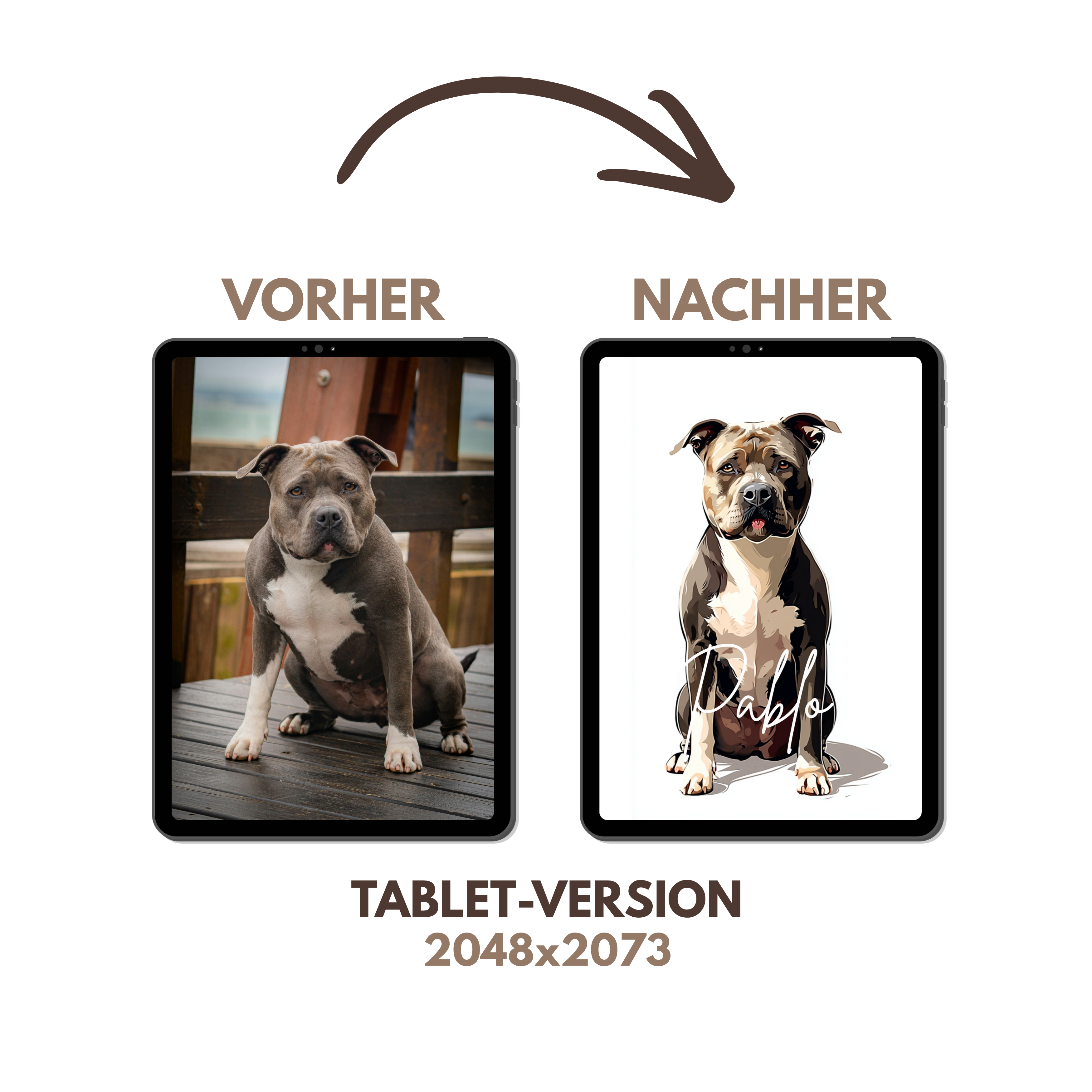 Personalisiertes Haustierbild zum Download