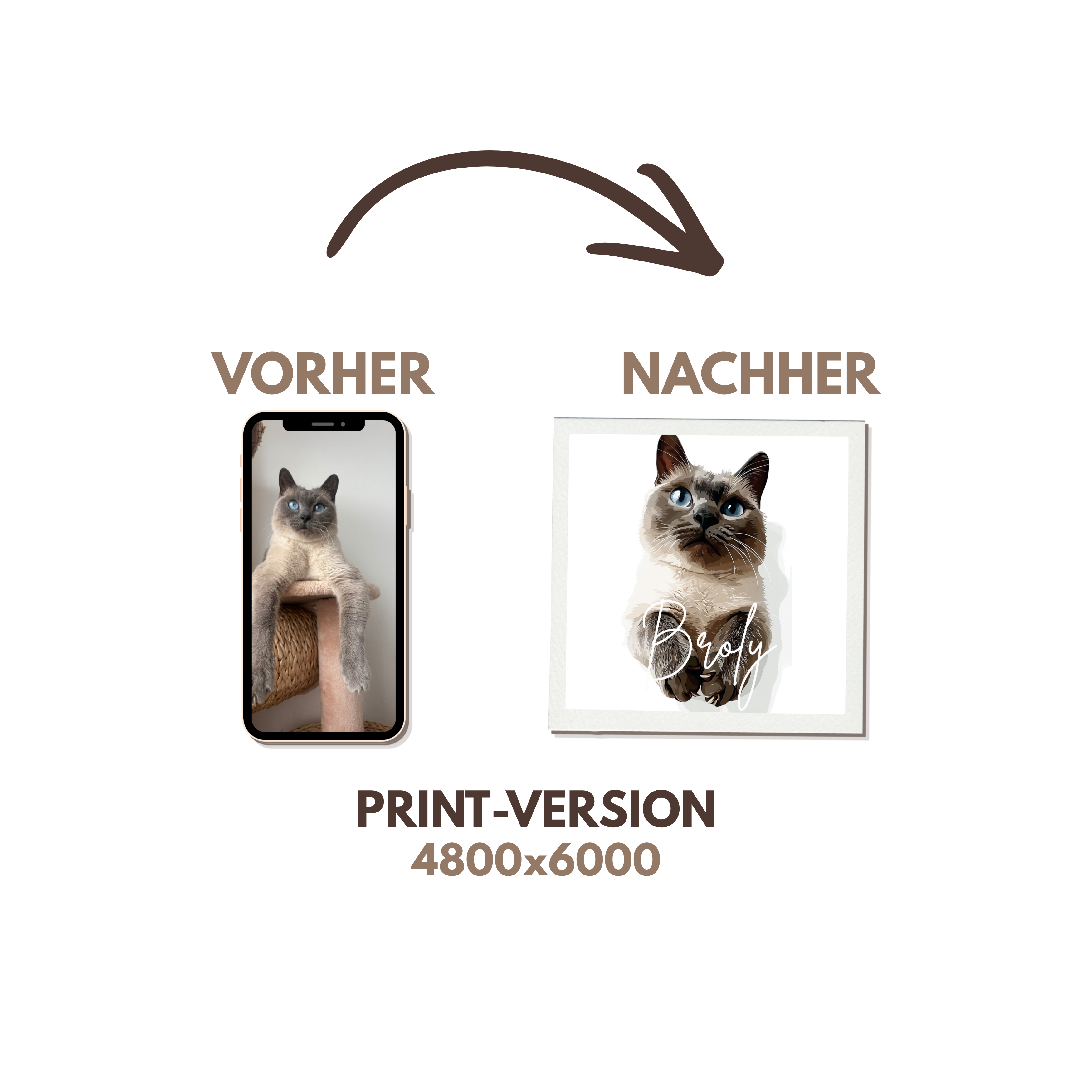 Personalisiertes Haustierbild zum Download