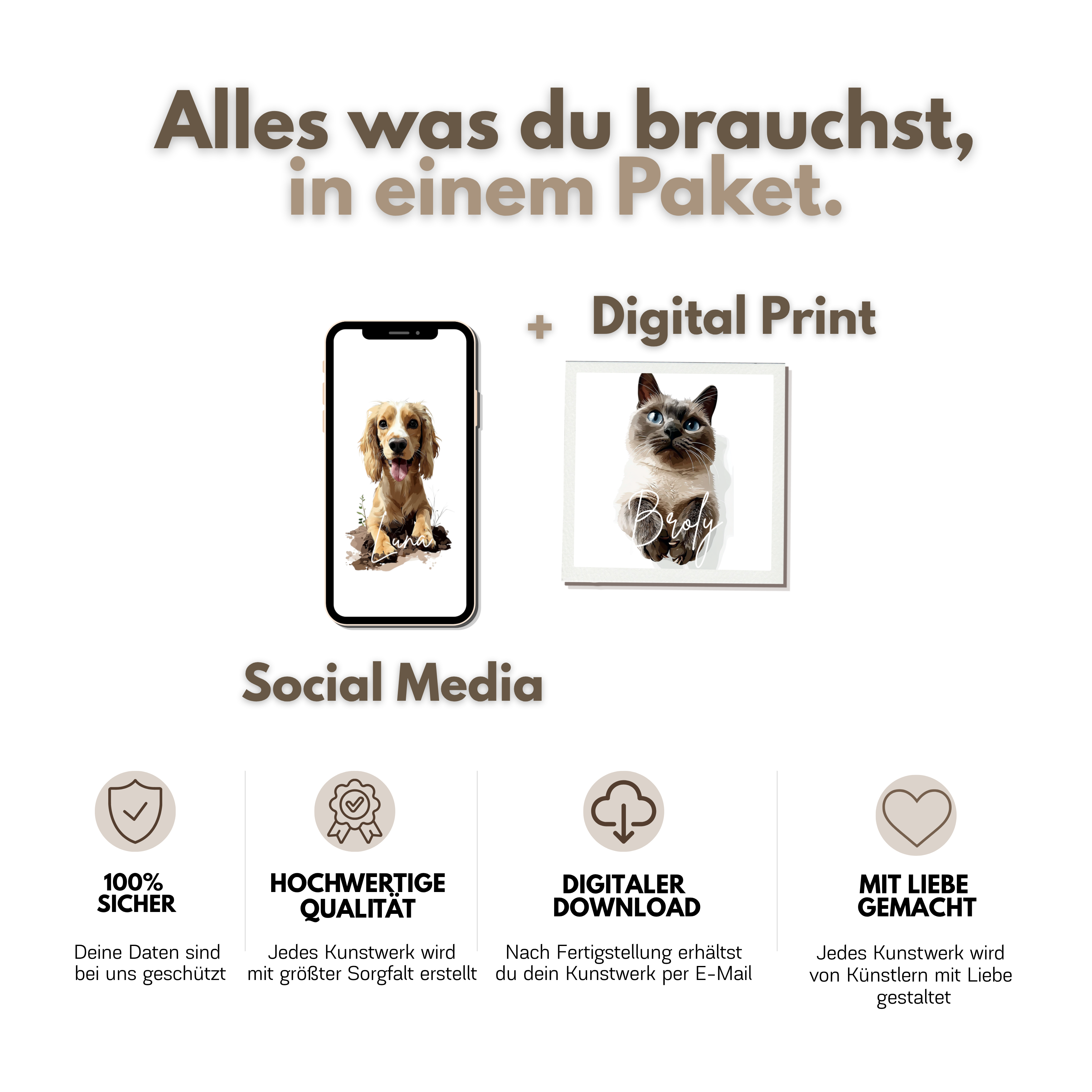 Personalisiertes Haustierbild zum Download
